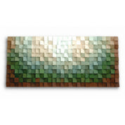 Green Earth | Wood Wall Sculpture