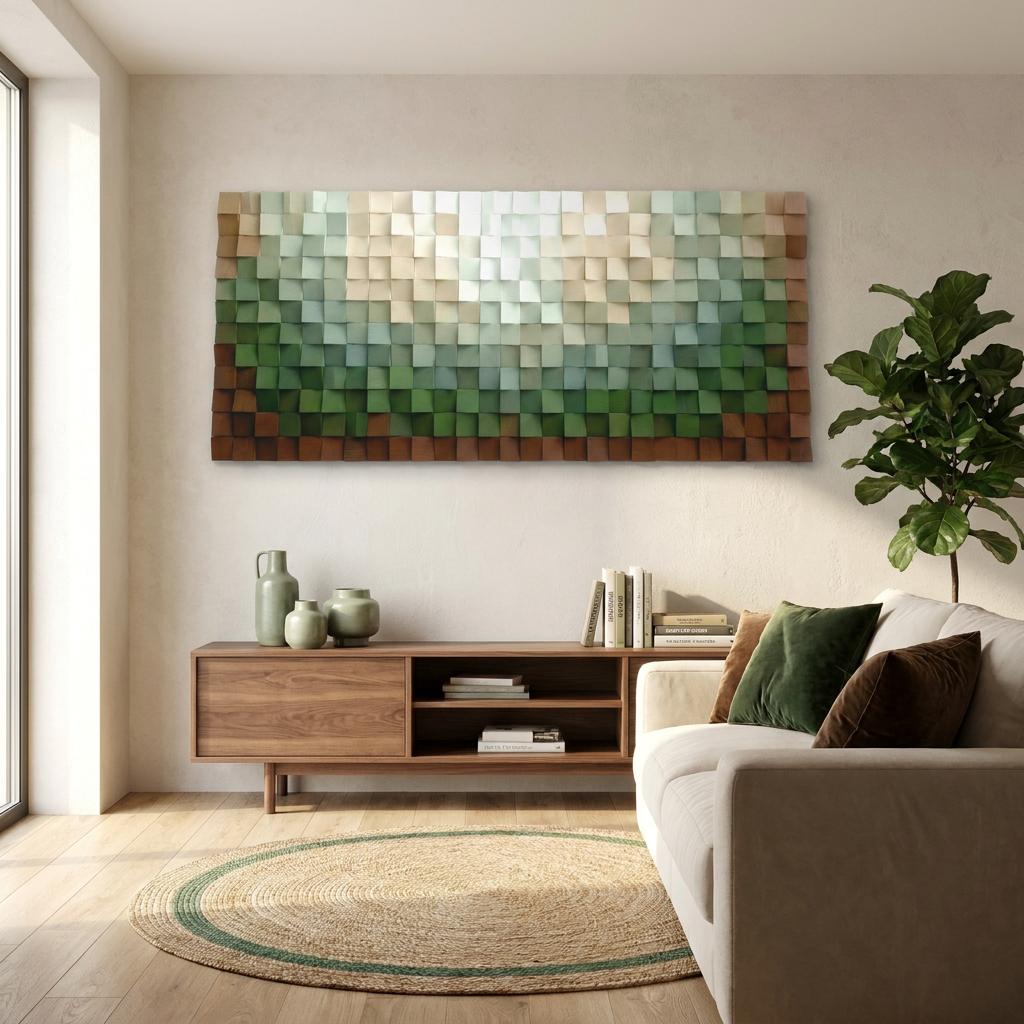 Green Earth | Wood Wall Sculpture