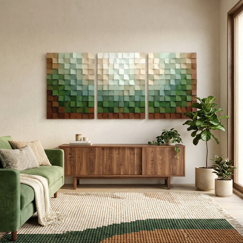 Green Earth | Wood Wall Sculpture