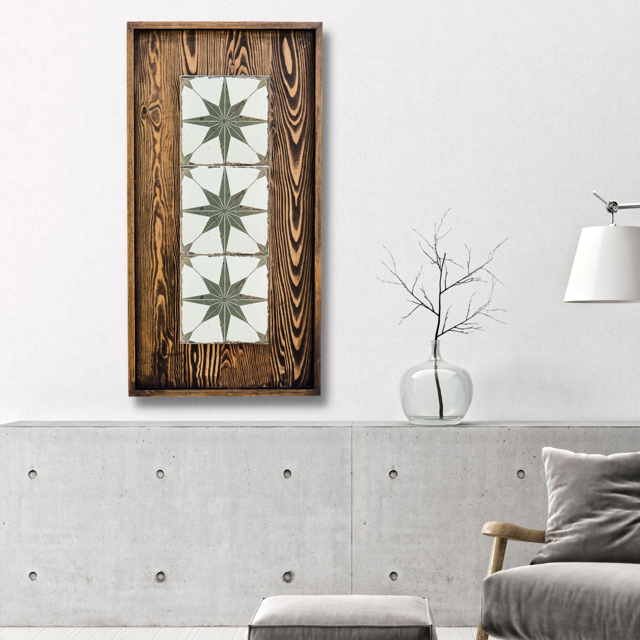 Rustica - Premium Wood & Ceramic Handmade Wall Sculpture - ArtDesigna Glass Printing Wall Art