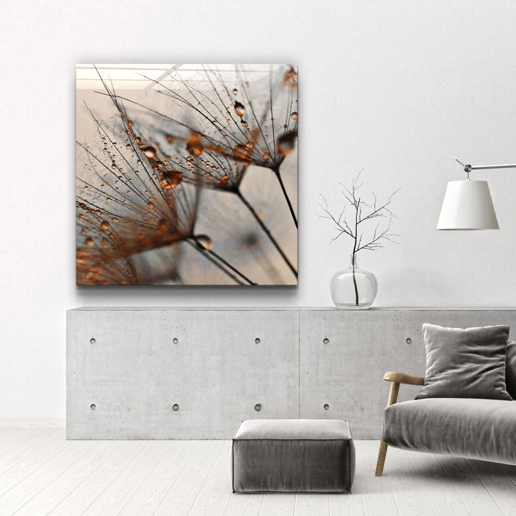 ・"Orange Flower"・Glass Wall Art - ArtDesigna Glass Printing Wall Art