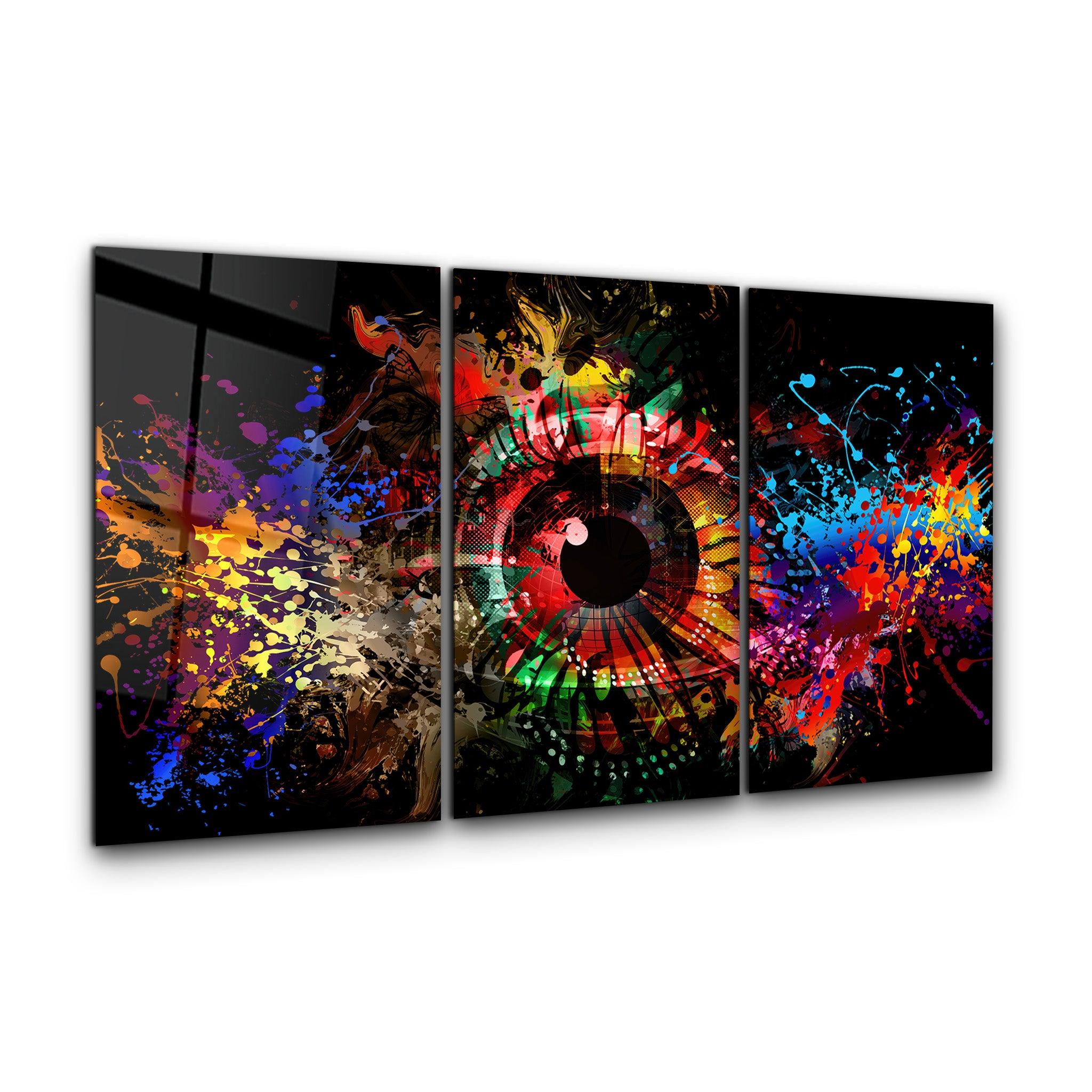 ・"Eye of The Future - Trio"・Glass Wall Art - ArtDesigna Glass Printing Wall Art
