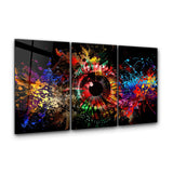 ・"Eye of The Future - Trio"・Glass Wall Art