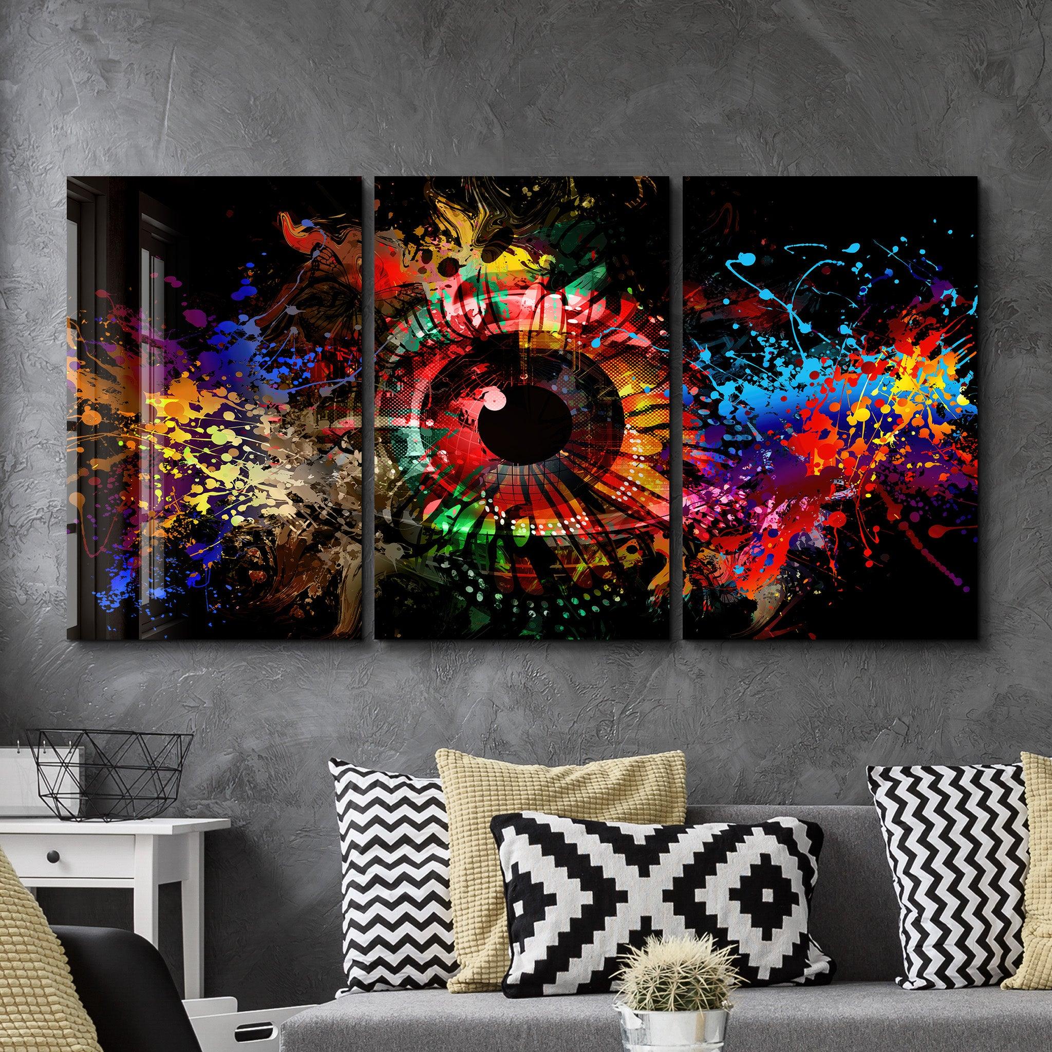 ・"Eye of The Future - Trio"・Glass Wall Art - ArtDesigna Glass Printing Wall Art