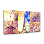 ・"Paris - Trio"・Glass Wall Art