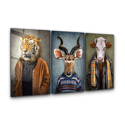 ・"Big Boyz - Trio"・Glass Wall Art - ArtDesigna Glass Printing Wall Art