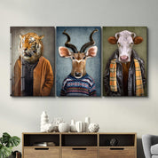 ・"Big Boyz - Trio"・Glass Wall Art - ArtDesigna Glass Printing Wall Art