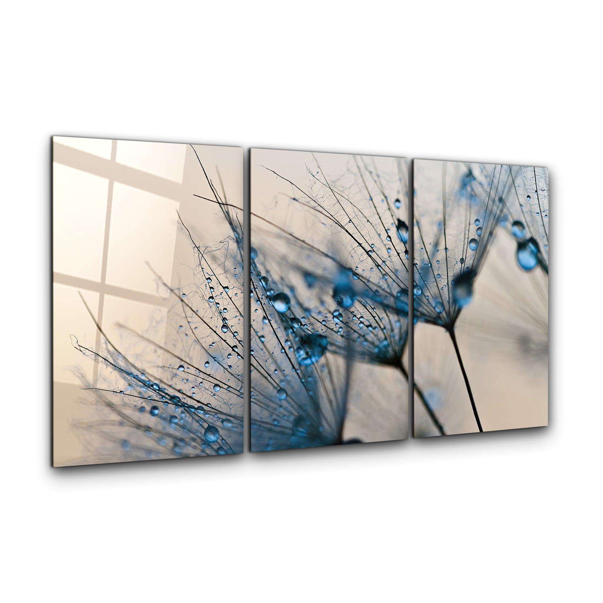 ・"Micro Flower - Trio"・Glass Wall Art - ArtDesigna Glass Printing Wall Art