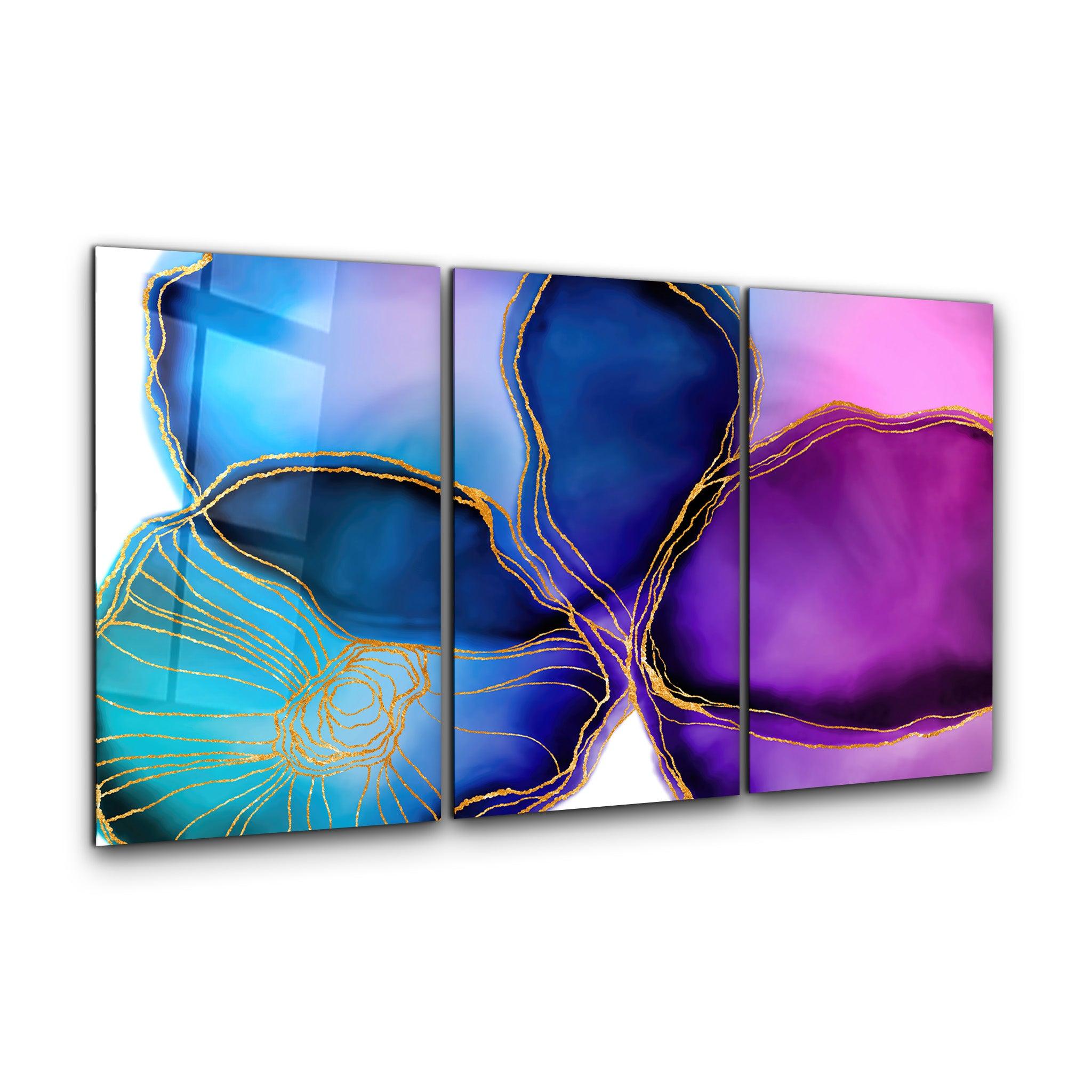 ・Violetta - Trio"・Glass Wall Art - ArtDesigna Glass Printing Wall Art
