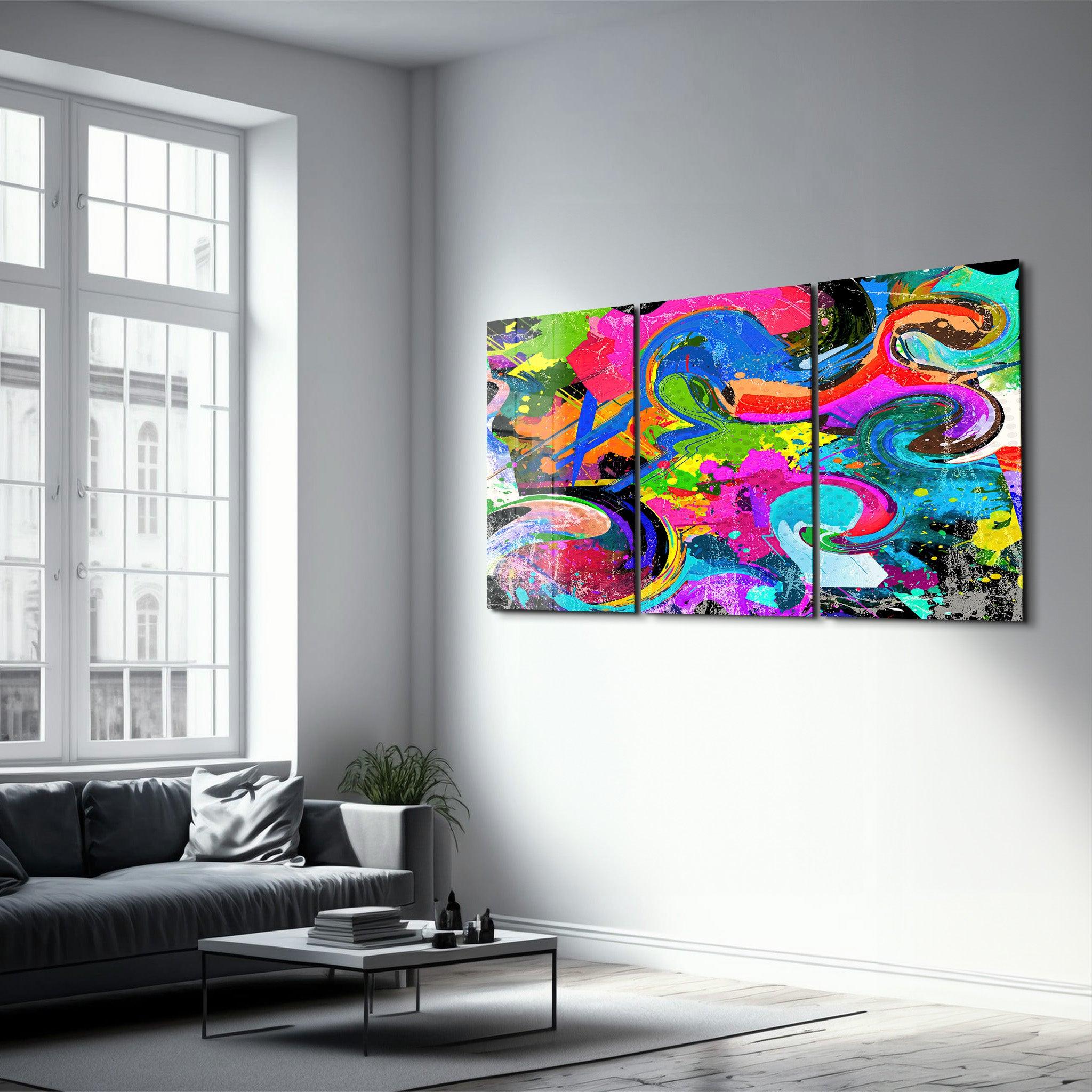 ・"ColorMix - Trio"・Glass Wall Art - ArtDesigna Glass Printing Wall Art