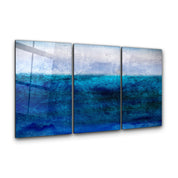・"Blury Sea - Trio"・Glass Wall Art - ArtDesigna Glass Printing Wall Art