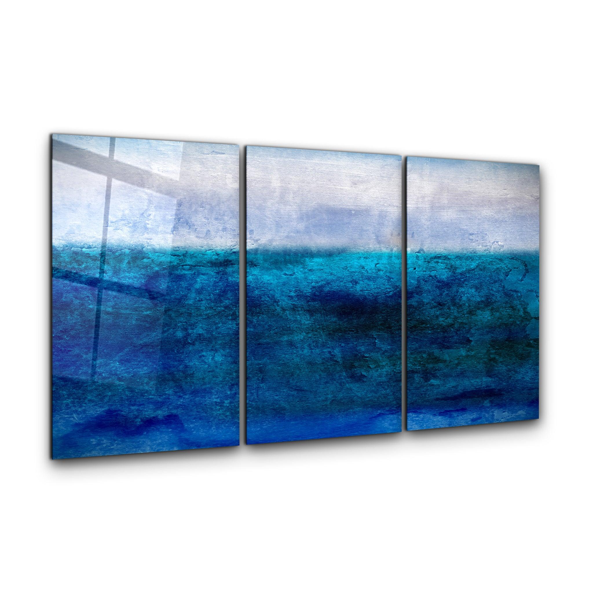 ・"Blury Sea - Trio"・Glass Wall Art - ArtDesigna Glass Printing Wall Art