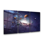 ・"Galaxy - Trio"・Glass Wall Art - ArtDesigna Glass Printing Wall Art