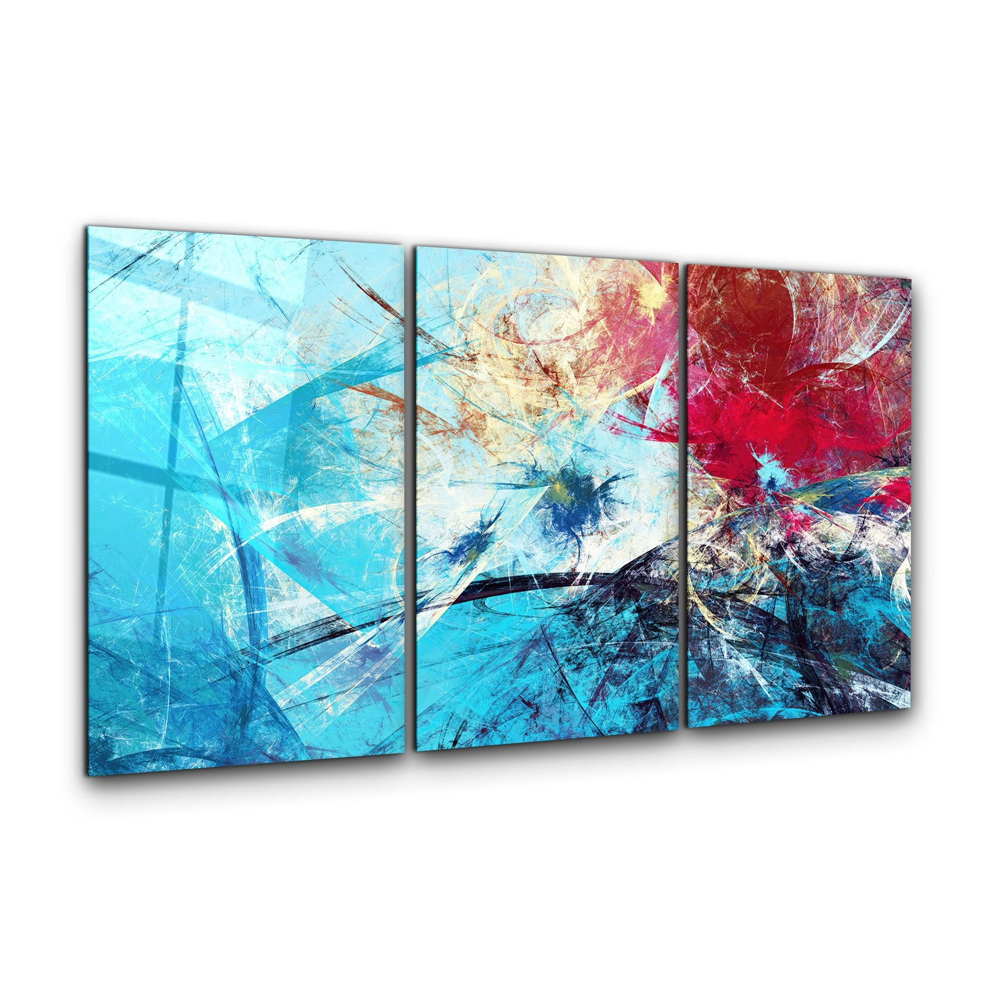 ・"Sea Reflection - Trio"・Glass Wall Art - ArtDesigna Glass Printing Wall Art