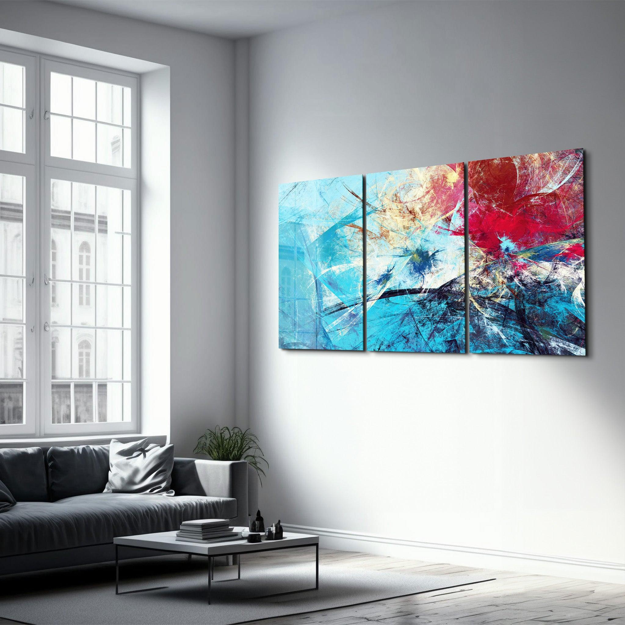 ・"Sea Reflection - Trio"・Glass Wall Art - ArtDesigna Glass Printing Wall Art