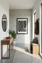 OH! – Bold Wooden Typography Wall Art