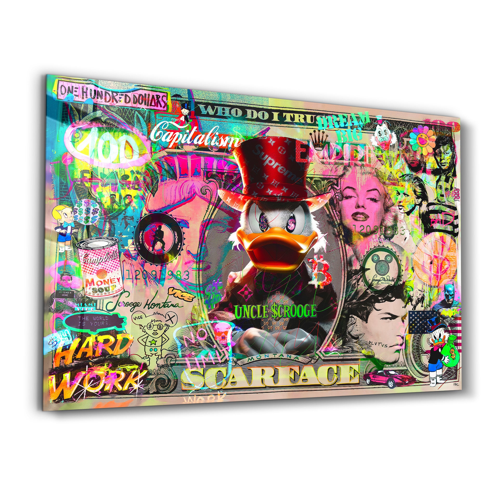 Empire of Greed by Mr. Pablo Costa – Glass Wall Art