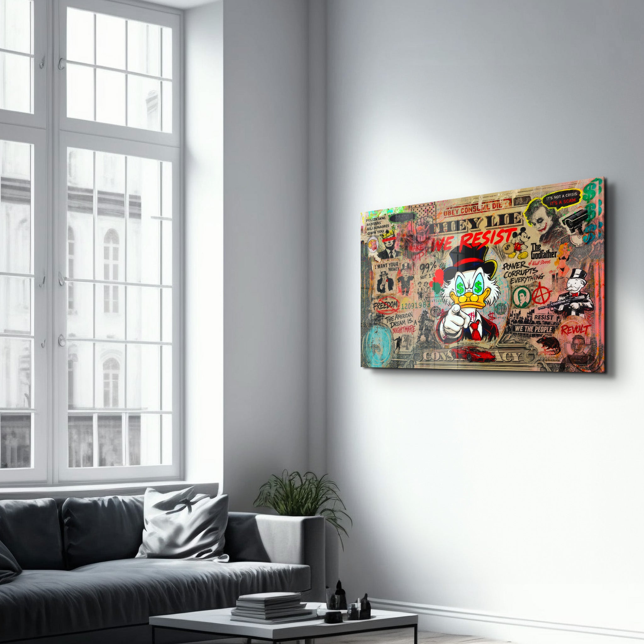 They Lie by Mr. Pablo Costa | Glass Wall Art