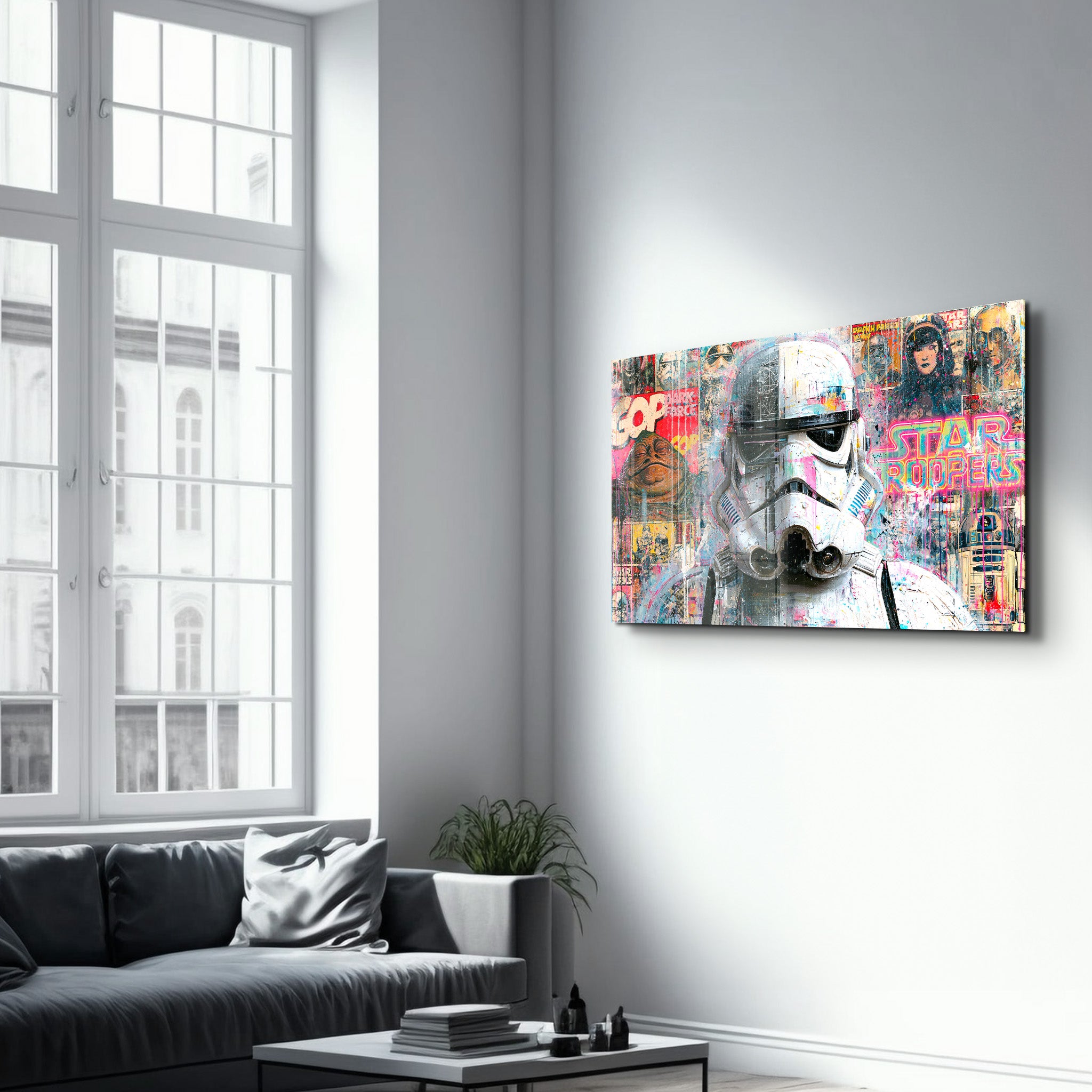 Trooper by Mr. Pablo Costa | Glass Wall Art