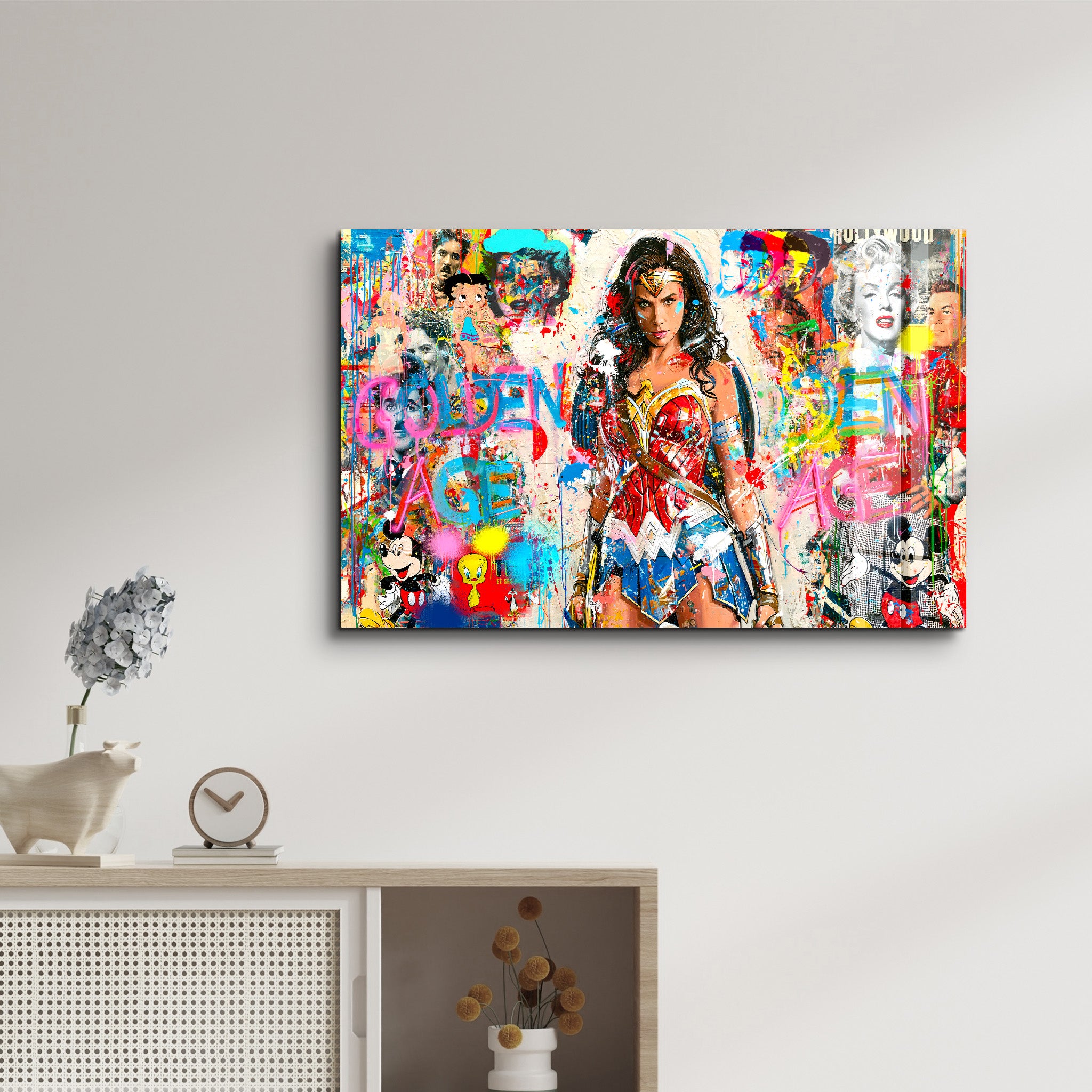 Golden Age V2 by Mr. Pablo Costa | Glass Wall Art