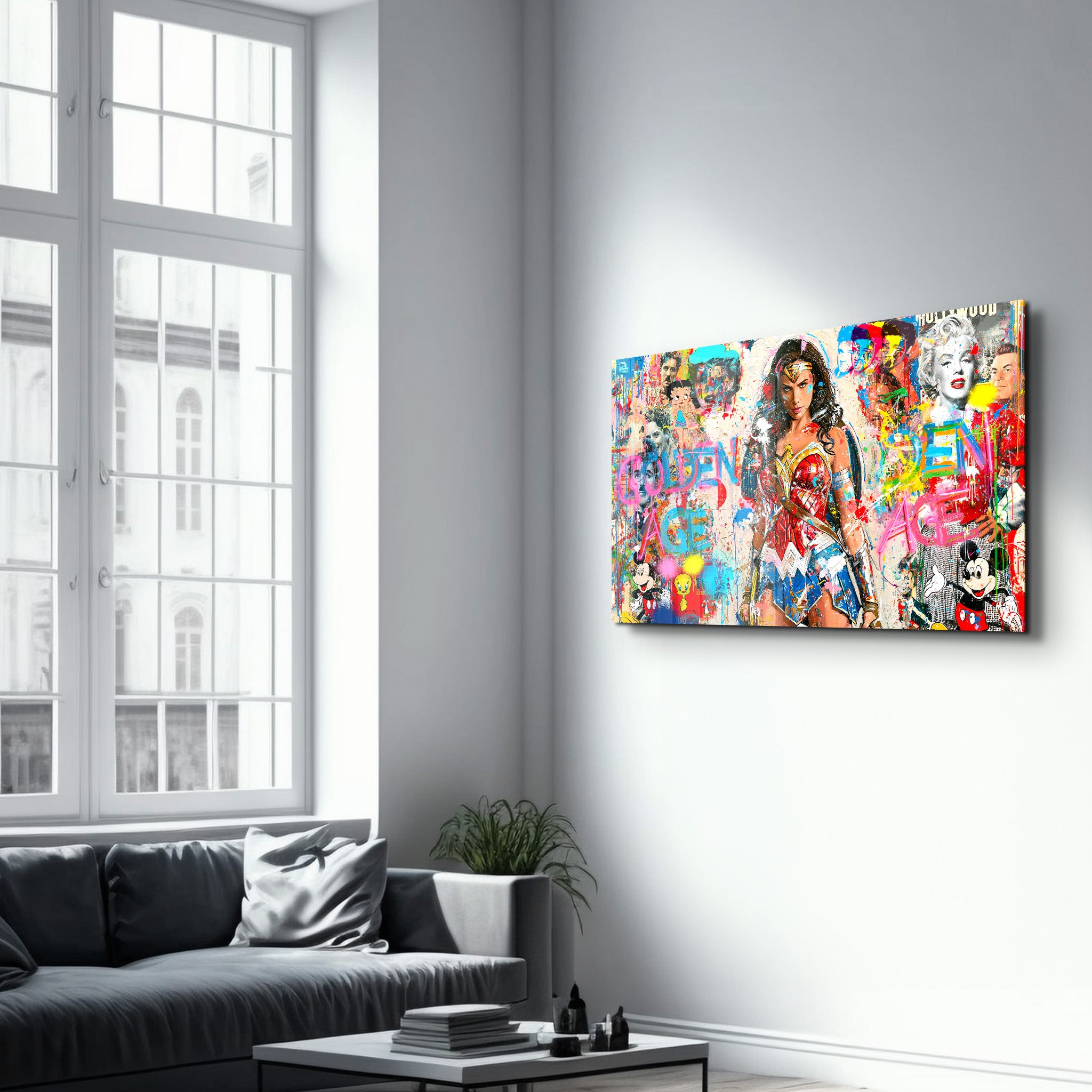 Golden Age V2 by Mr. Pablo Costa | Glass Wall Art