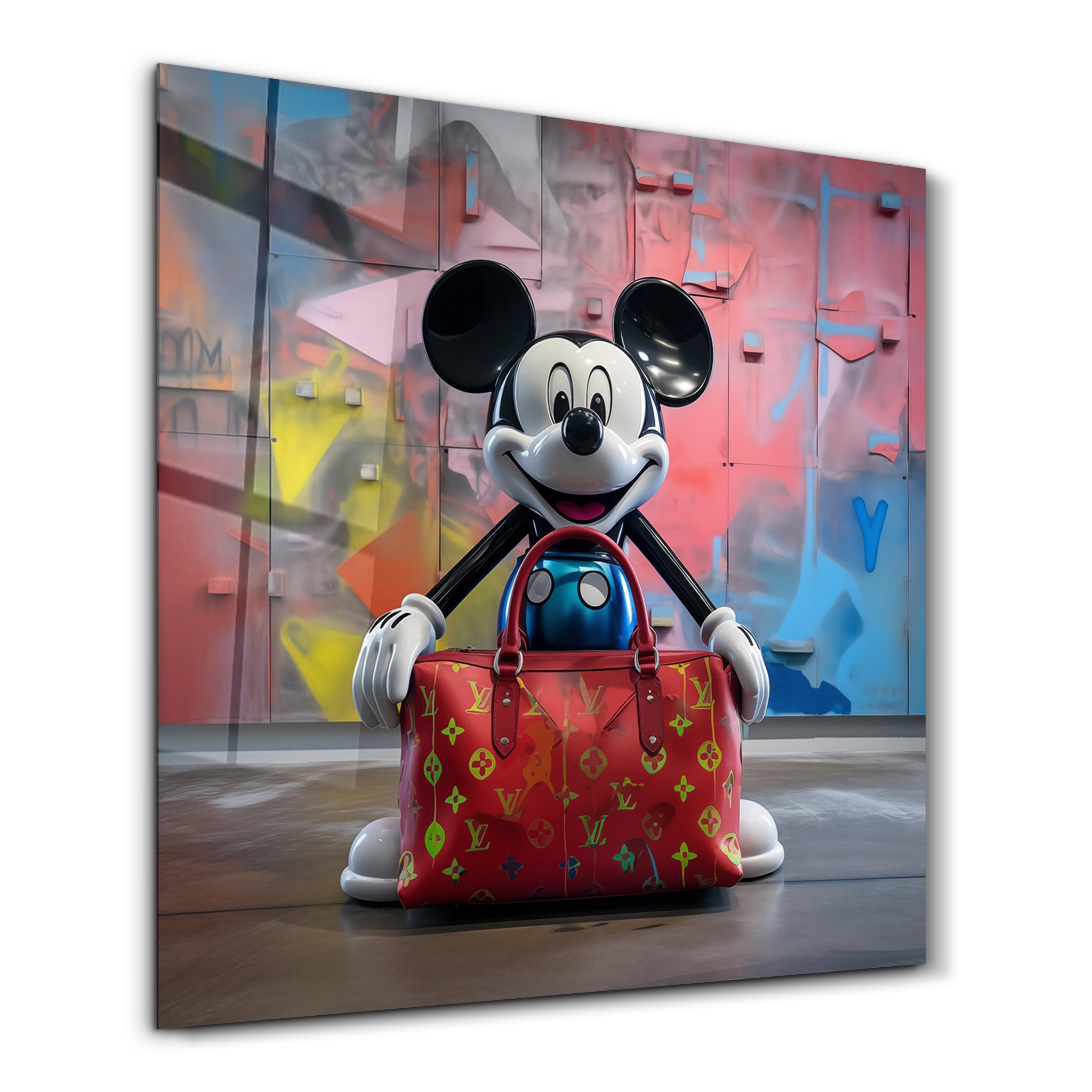 Street Pop Royalty by Mr. Pablo Costa | Glass Wall Art