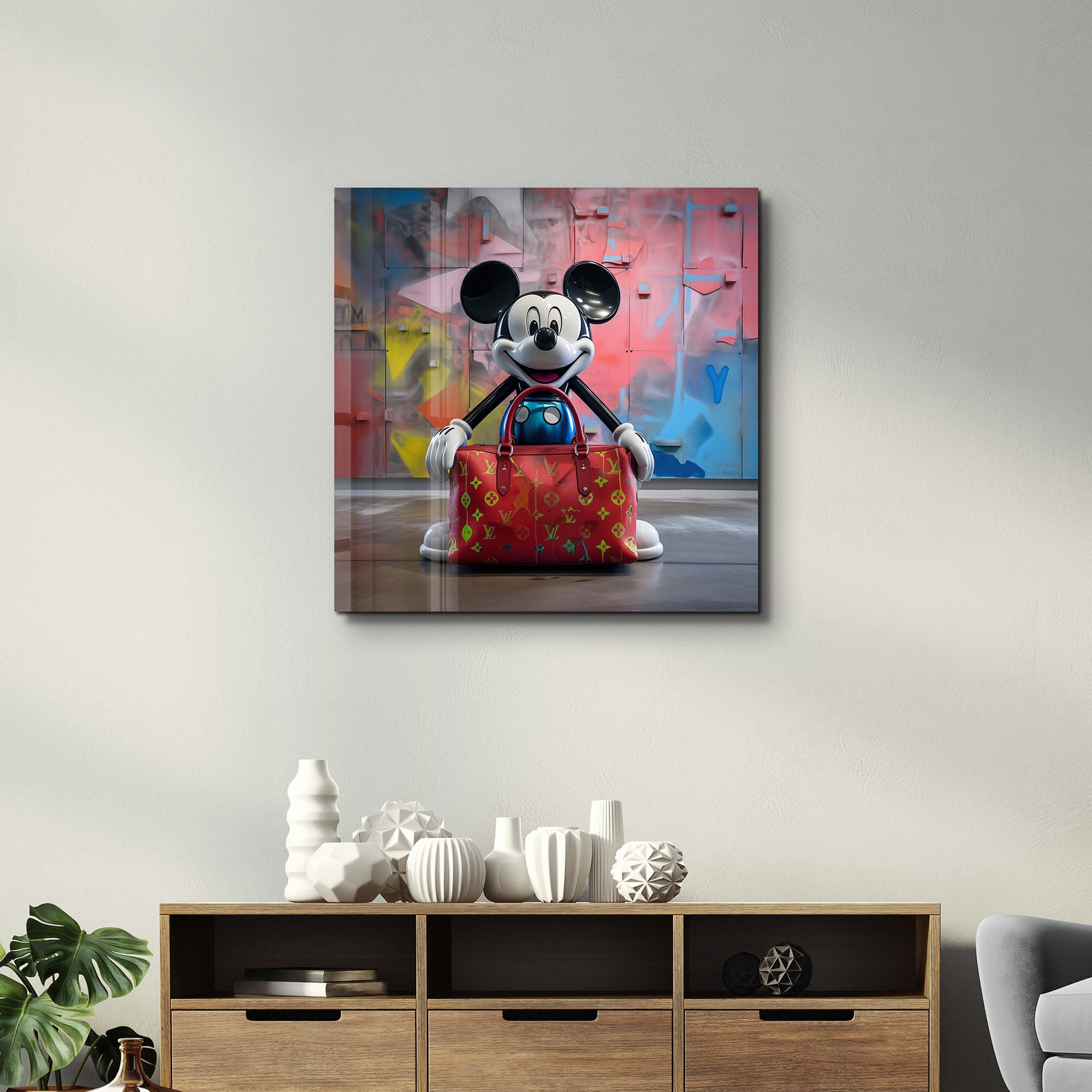 Street Pop Royalty by Mr. Pablo Costa | Glass Wall Art