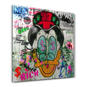 Money Talks by Mr. Pablo Costa | Glass Wall Art