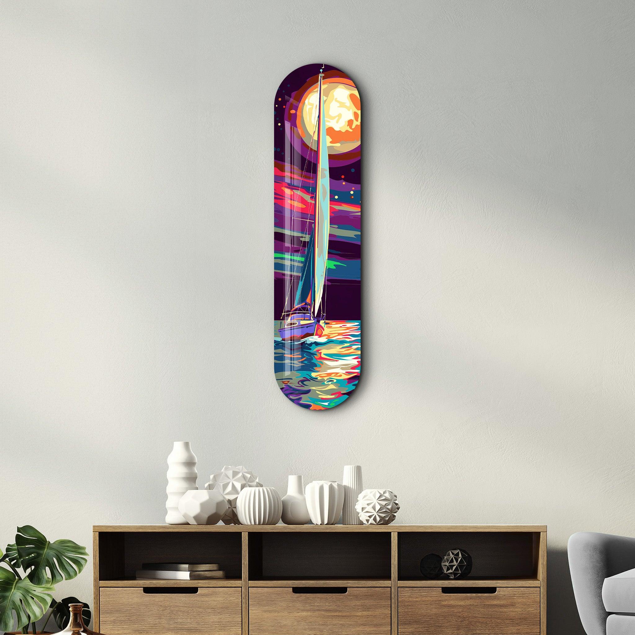 The art lab Acrylic fashion Glass Skateboard.