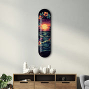 Hawaiian Scene 1 | Glass Wall Art - Artdesigna