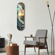 Sea Gull and Ocean V2 | Glass Wall Art - ArtDesigna Glass Printing Wall Art