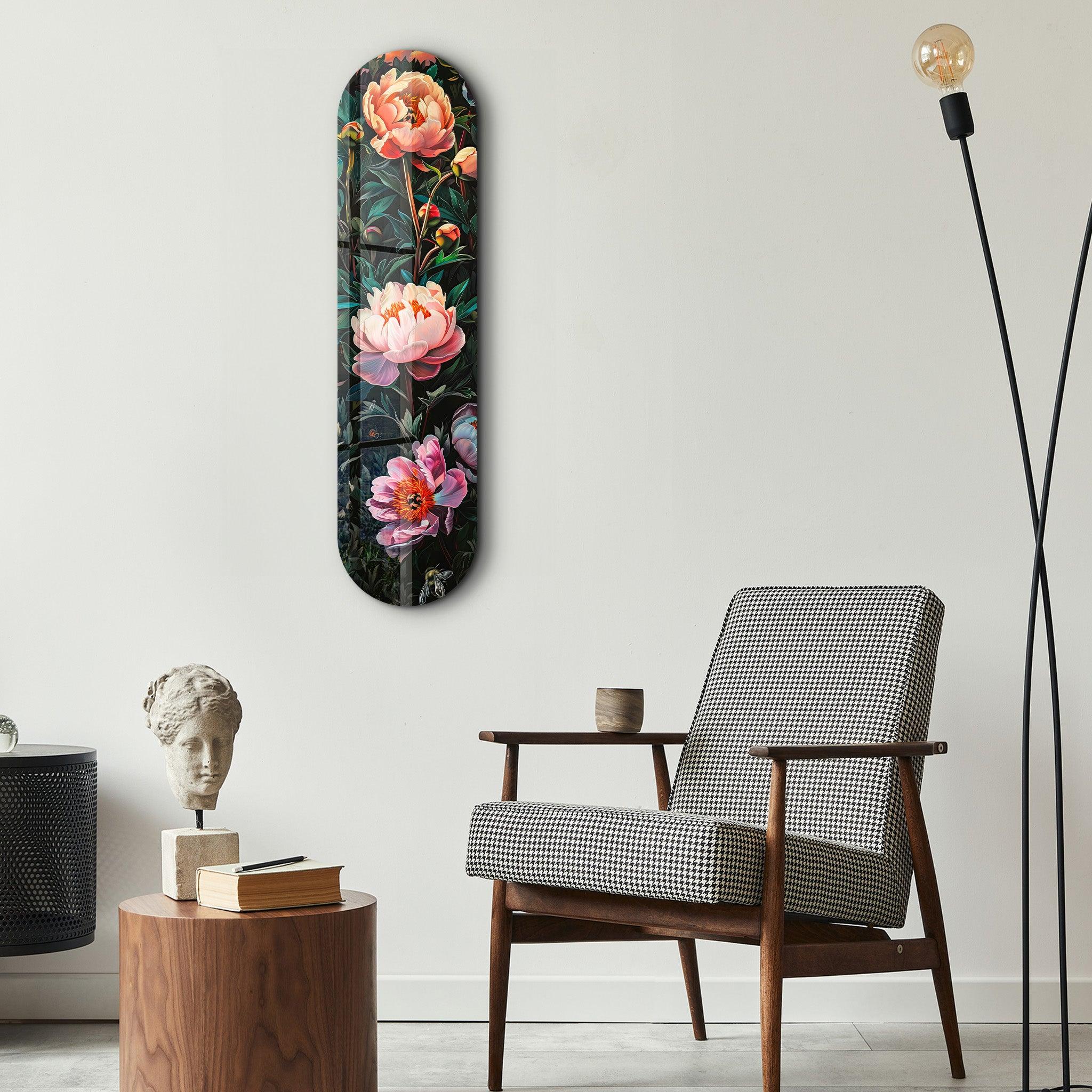 Flowers Painting V1 | Glass Wall Art - ArtDesigna Glass Printing Wall Art
