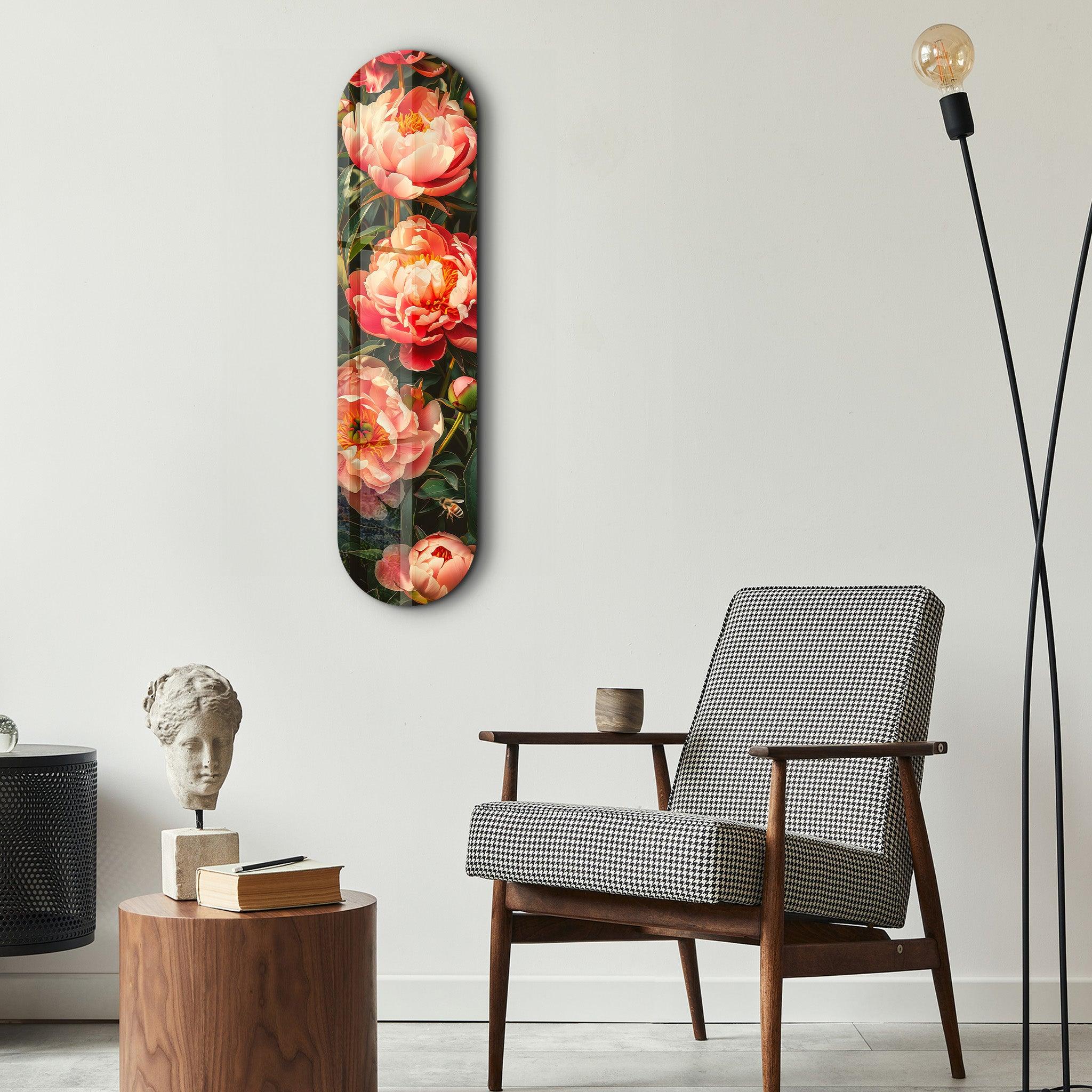 Flowers Painting V3 | Glass Wall Art - ArtDesigna Glass Printing Wall Art