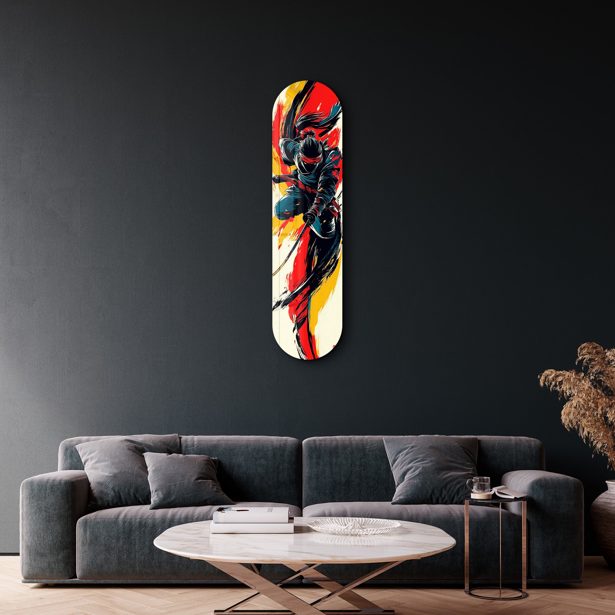 Ninja 3 | Glass Wall Art - Artdesigna