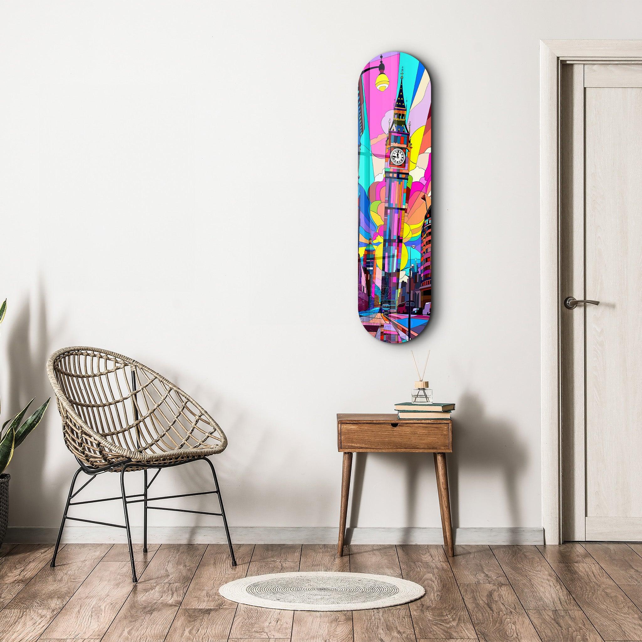 The art lab Acrylic online Glass Skateboard.