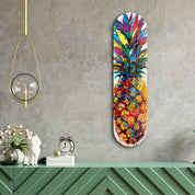 Watercolor Ananas | Glass Wall Art - ArtDesigna Glass Printing Wall Art