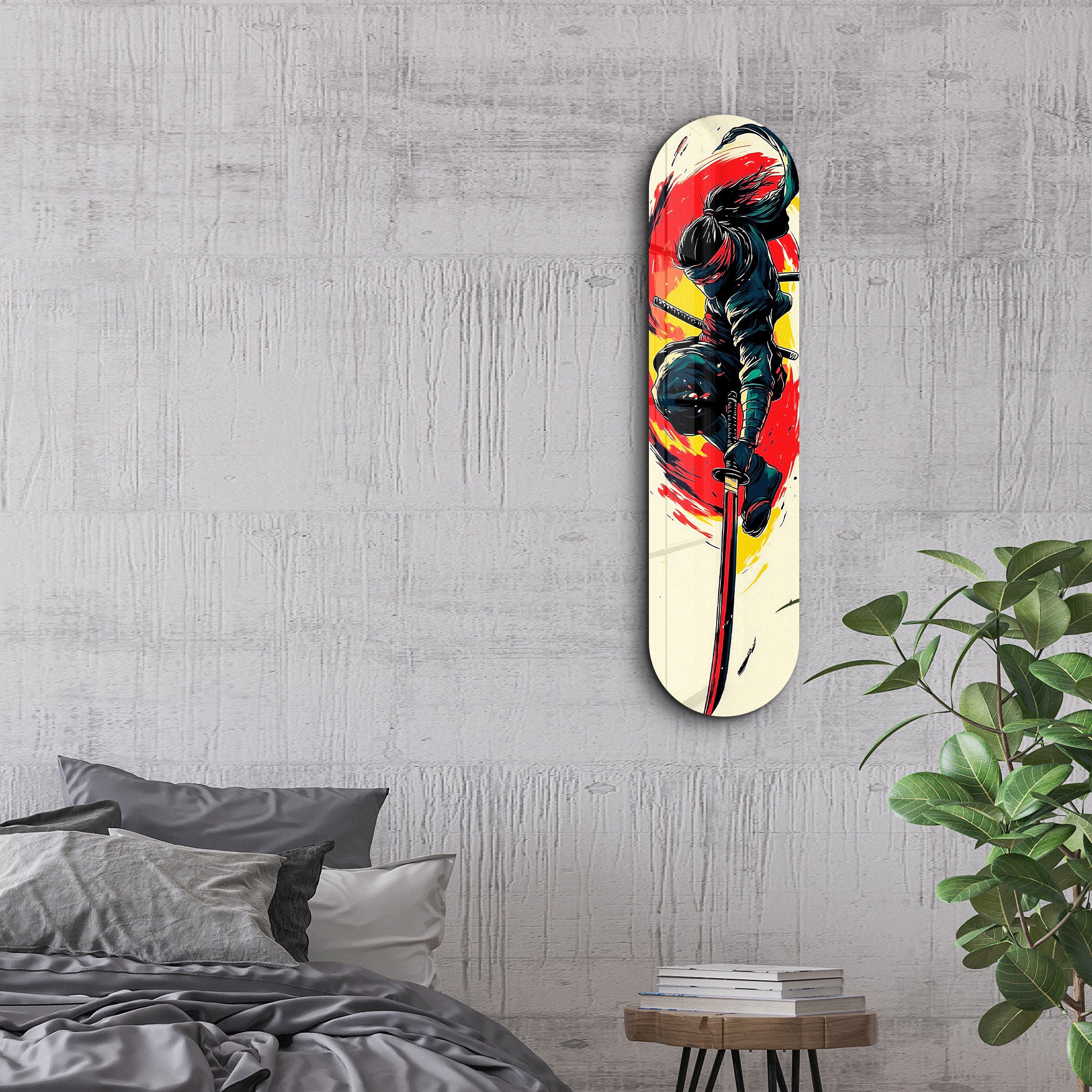 Ninja 2 | Glass Wall Art - Artdesigna