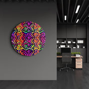 ・"Mixed"・Rounded Glass Wall Art - ArtDesigna Glass Printing Wall Art