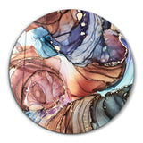 ・"Terra Tones"・Rounded Glass Wall Art
