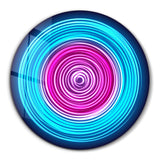 Pink Swirl | Rounded Glass Wall Art