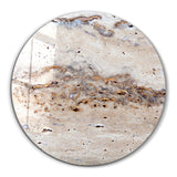 ・"Travertine - Original "・Rounded Glass Wall Art