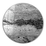 ・"Travertine Stone - Dark Gray"・Rounded Glass Wall Art
