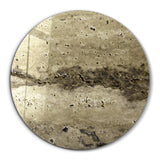 ・"Travertine Stone - Camo"・Rounded Glass Wall Art