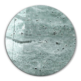 ・"Travertine - Moon - BlueGray"・Rounded Glass Wall Art