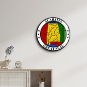 Alabama Seal – Round Glass Wall Art