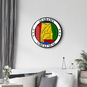 Alabama Seal – Round Glass Wall Art