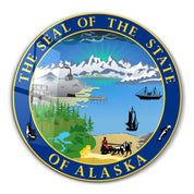 Alaska Seal – Round Glass Wall Art