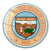 Arizona Seal – Round Glass Wall Art