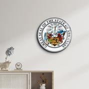 Arkansas Seal – Round Glass Wall Art