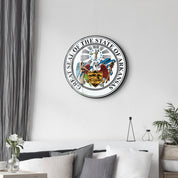 Arkansas Seal – Round Glass Wall Art